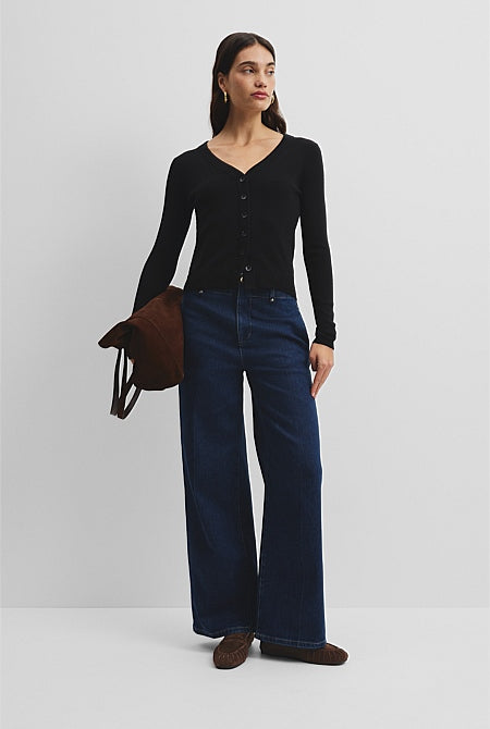 Wool Silk Cardigan