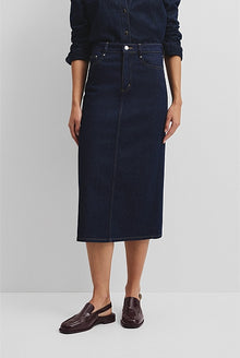 Denim Midi Skirt