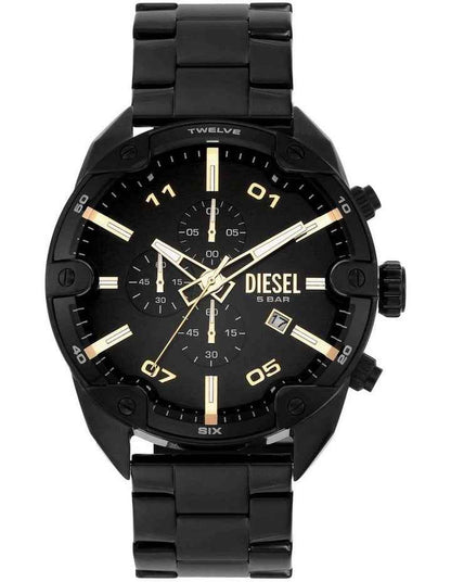 Spiked DZ4644 Chronograph Watch in Black