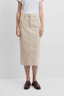 Recycled Cotton Denim Midi Skirt