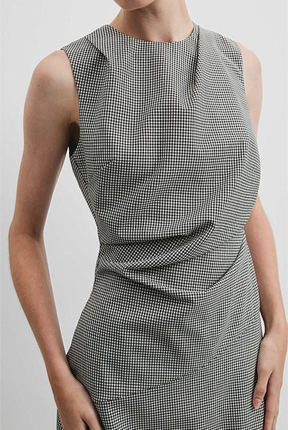 Gingham Midi Dress