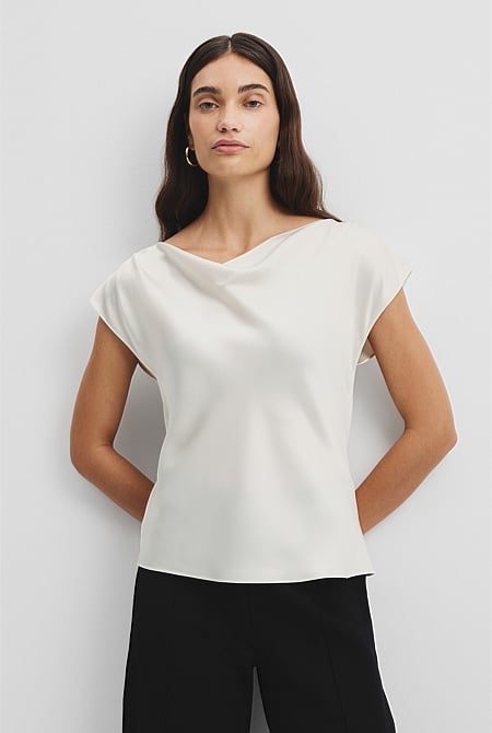 Satin Shell Top