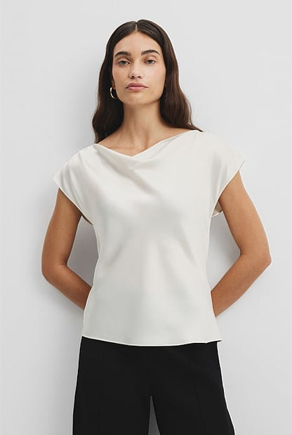 Satin Shell Top