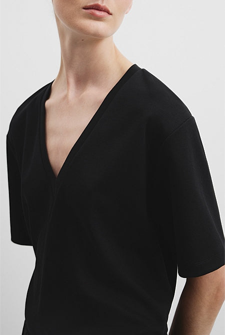 V-Neck Longline T-Shirt