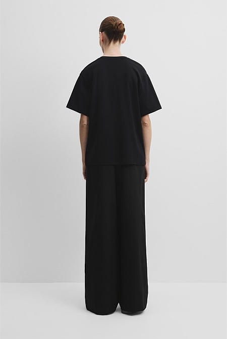 V-Neck Longline T-Shirt