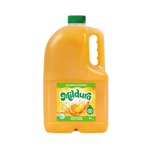 MILDURA SUNRISE ORANGE MANGO FRUIT DRINK 3L