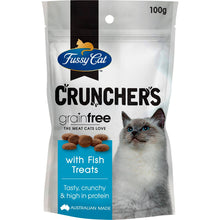 Fussy Cat Grain Free Crunchers Adult Cat Treats With Fish 100g