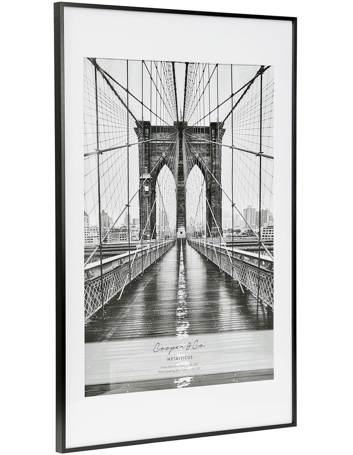 Premium Metallicus Photo Frame 60x90cm Matt to 50x70cm in Black