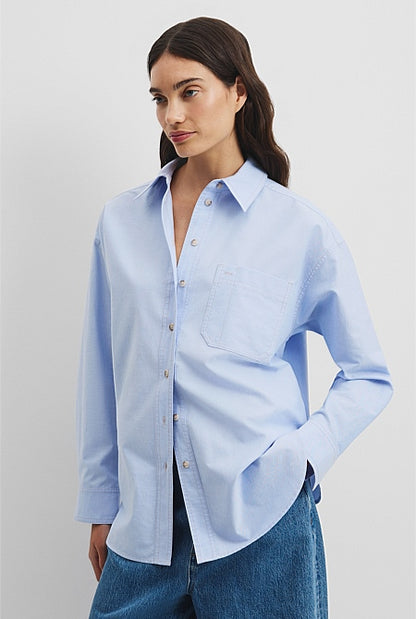 Oversized Australian Cotton Oxford Shirt