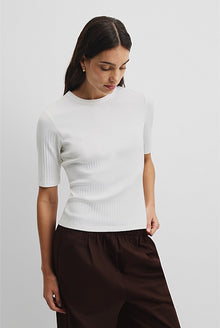 Australian Cotton Blend Short Sleeve Fitted T-Shirt