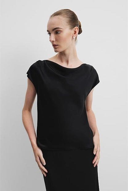 Satin Shell Top
