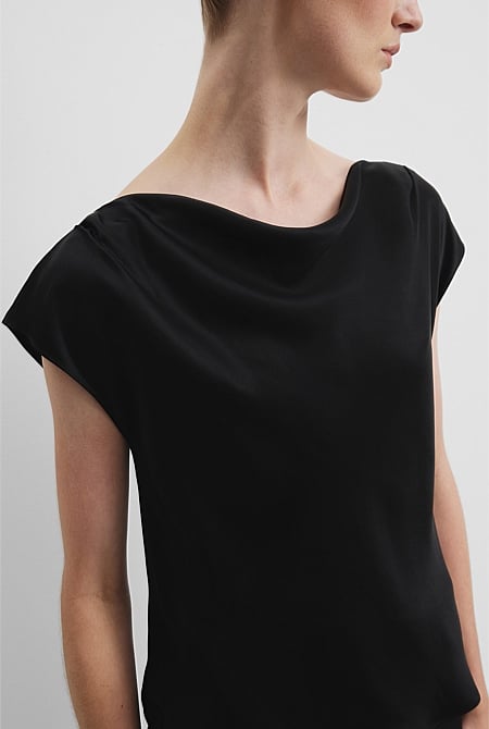 Satin Shell Top
