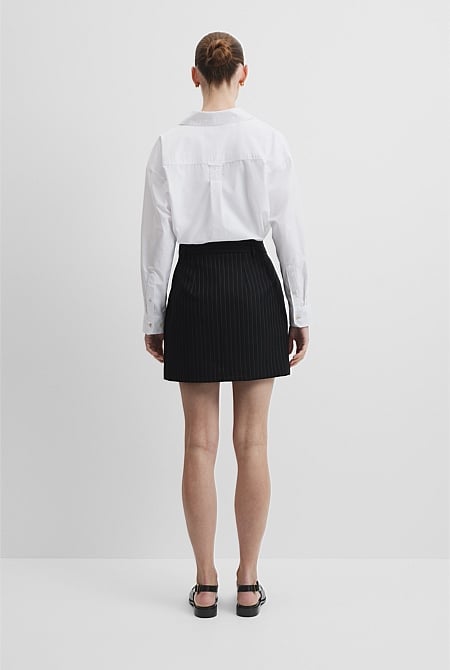 Pinstripe Skirt