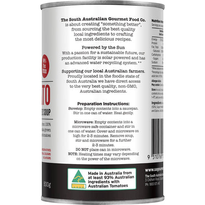 South Australian Gourmet Food Company Company Condensed Tomato Soup 500g