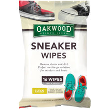 Oakwood Sneaker Wipes 16 Pack