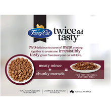 Fussy Cat Grain Free Adult Wet Cat Food Mince & Morsels 80g x12 Pack