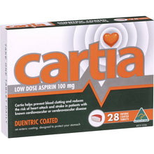 Cartia Low Dose Aspirin 100Mg Tablets 28 Pack