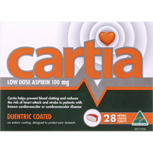 Cartia Low Dose Aspirin 100Mg Tablets 28 Pack