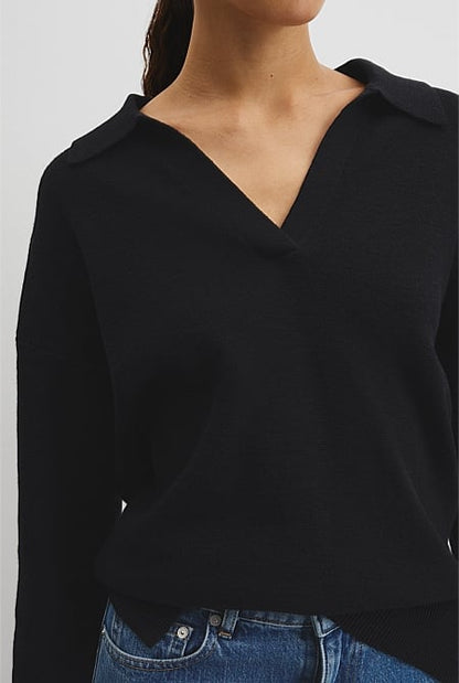 Cotton Linen Long Sleeve Knit