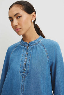 Soft Denim Smock Dress