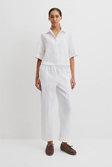 Organically Grown Linen Boxy Fit Shirt
