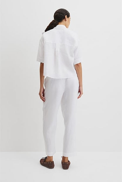 Organically Grown Linen Boxy Fit Shirt