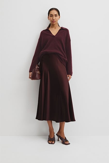 Fluffy Collared Knit