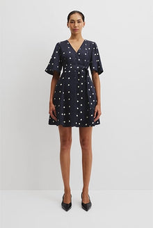 Print Panelled Mini Dress