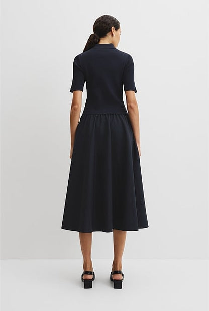 Mix Media Knit Dress