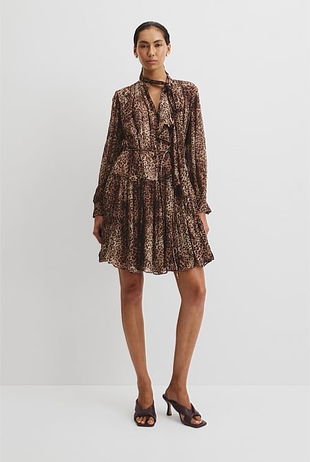 Print Cheetah Mini Dress