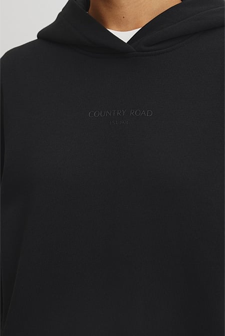 Australian Good Earth Cotton Pull Over Hooded Sweat