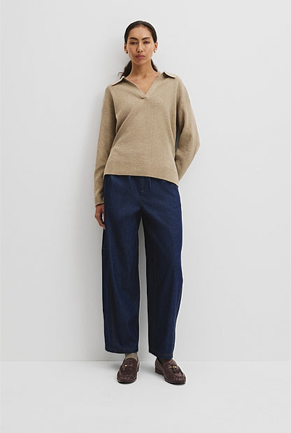 Cotton Linen Long Sleeve Knit