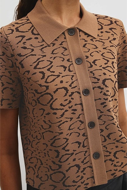 Jacquard Knit Shirt