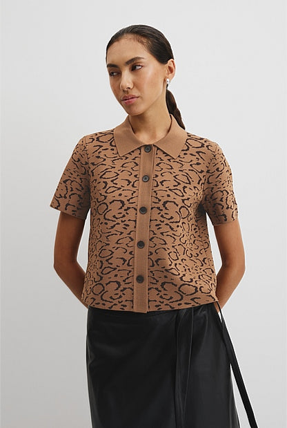 Jacquard Knit Shirt