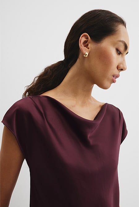 Satin Shell Top
