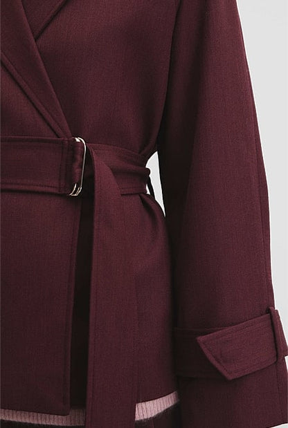 Melange Wrap Jacket