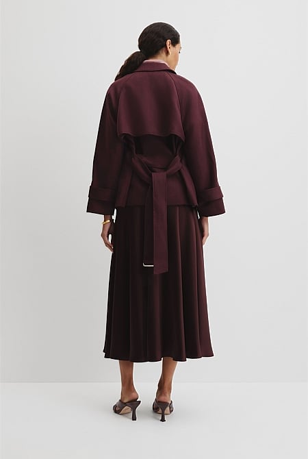Melange Wrap Jacket