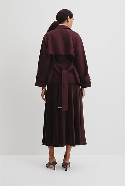 Melange Wrap Jacket