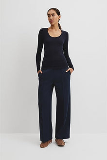 Cupro Rib Top