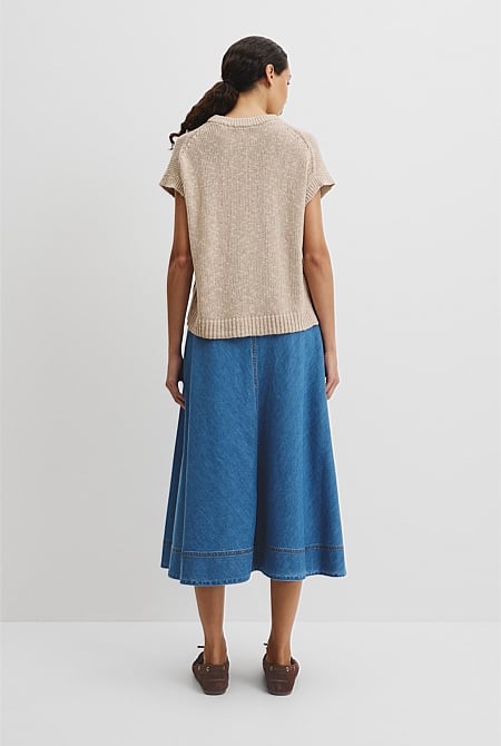 Textured Knit T-Shirt