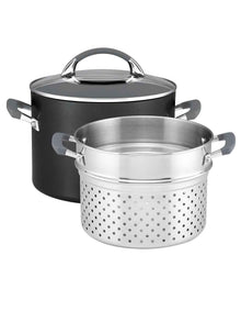 Endurance+ Nonstick Induction Stockpot Bonus Pasta Insert 24cm/7.6L