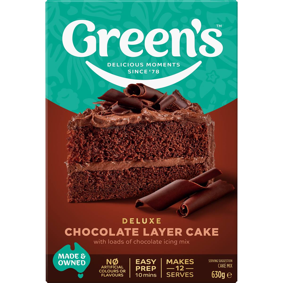 Green's Deluxe Chocolate Layer Cake Mix 630g