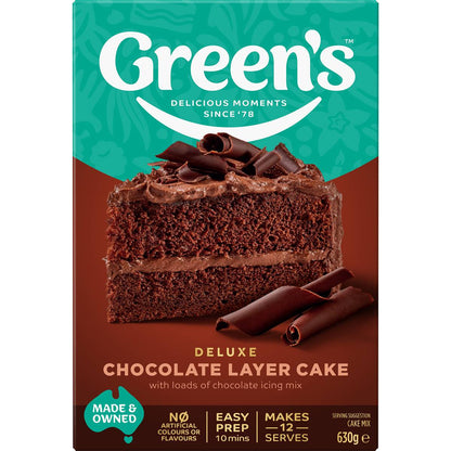 Green's Deluxe Chocolate Layer Cake Mix 630g
