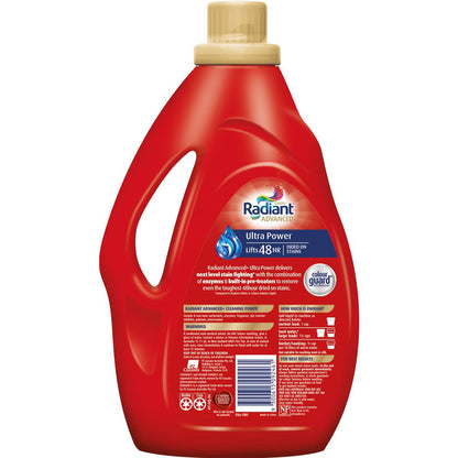 Radiant Advanced+ Ultra Power Laundry Liquid Detergent 1.8l