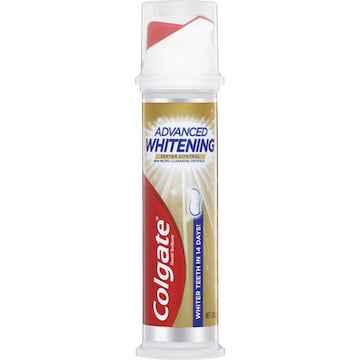 Colgate Advanced Whitening Toothpaste Tartar Pump 130g