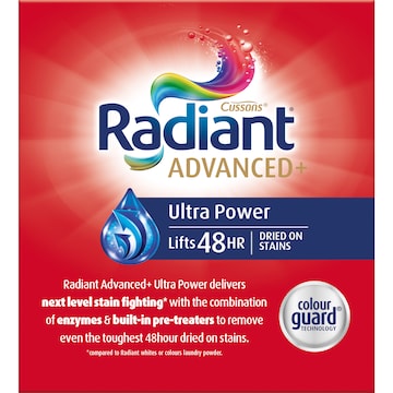 Radiant Advanced+ Ultra Power Laundry Detergent Washing Powder 1.8kg