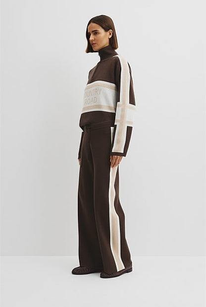 Organically Grown Cotton Blend Knit Pant