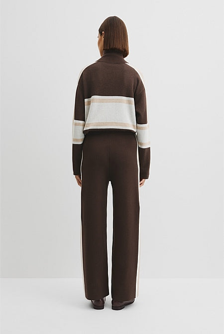 Organically Grown Cotton Blend Knit Pant