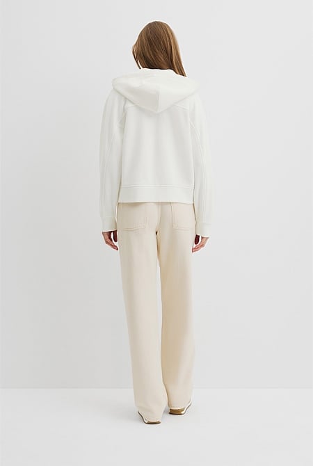 Australian Good Earth Cotton Zip Through Hooded Sweat