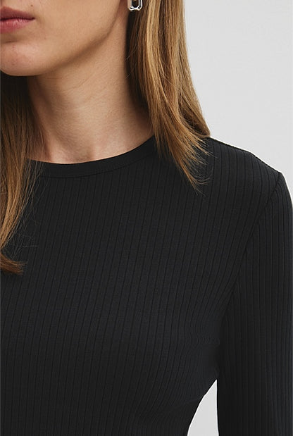 Long Sleeve Rib Top